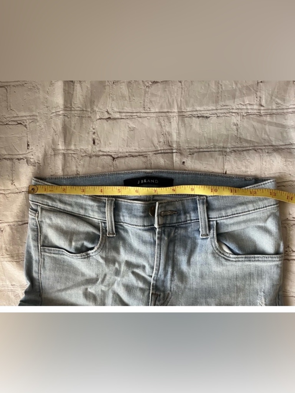J Brand Maria Skinny Jeans Size 26 High Rise Distressed Light Wash Denim - Picture 7 of 14